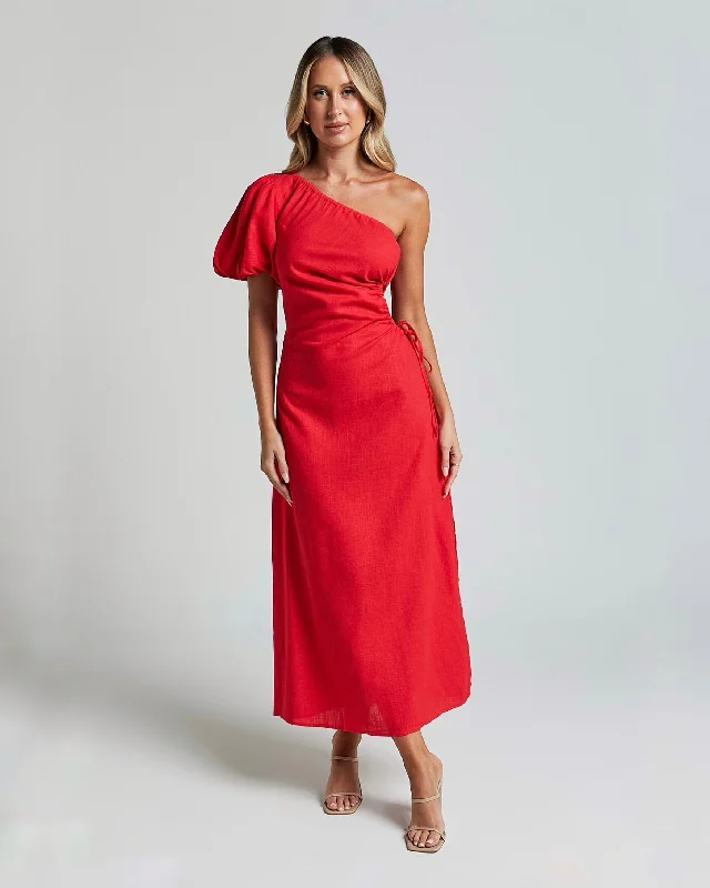 Classic pieces for a timeless wardrobe   HARPER MAXI DRESS -RED