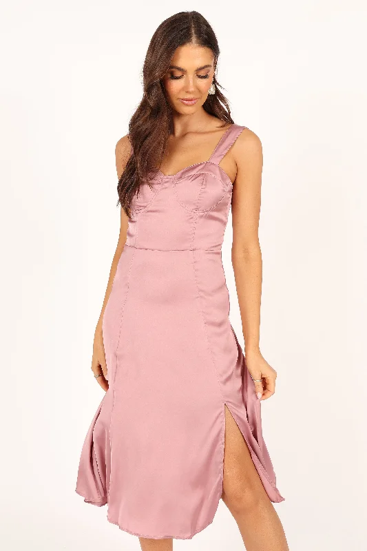 Siobhan Midi Dress - Mauve