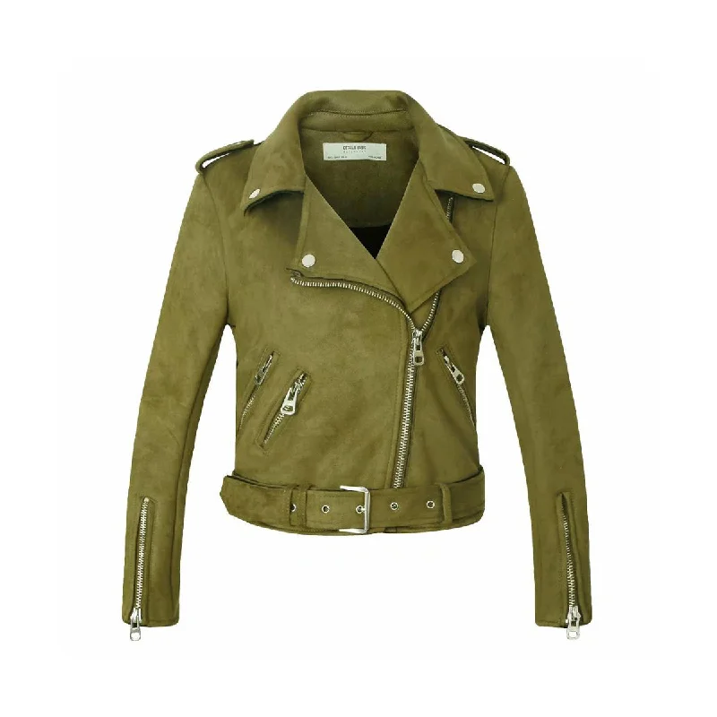 Latest fashion trends for modern women   Short Suede Jacket