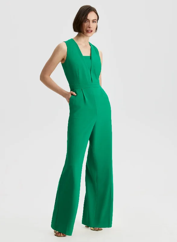 Sleeveless Wide Leg Jumpsuit