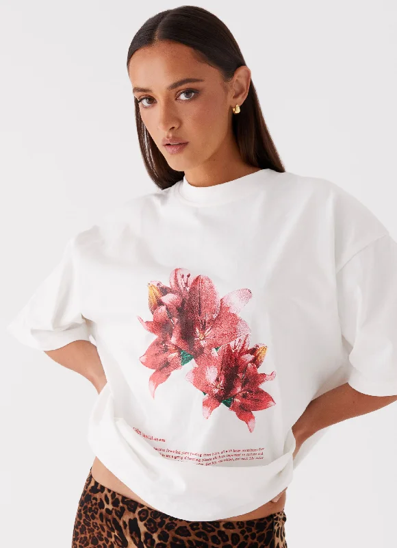 The ultimate guide to stylish women’s fashion   Born To Have Fun Oversized Graphic Tee - Tulip