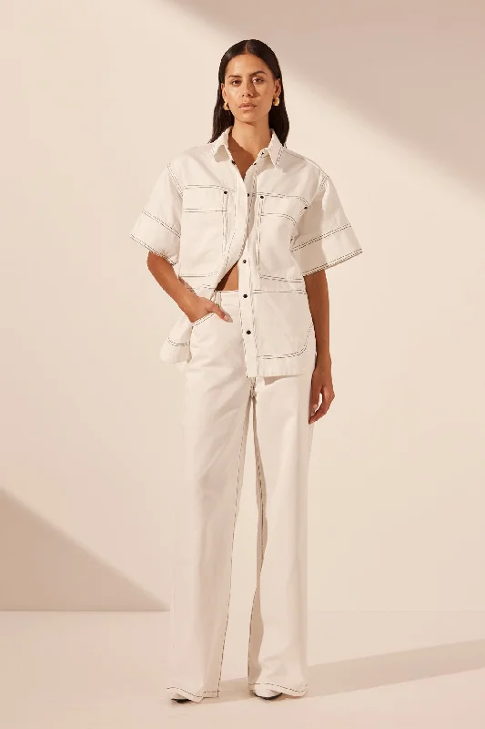 Dress up or down with these versatile pieces   HANA STRAIGHT LEG JEAN