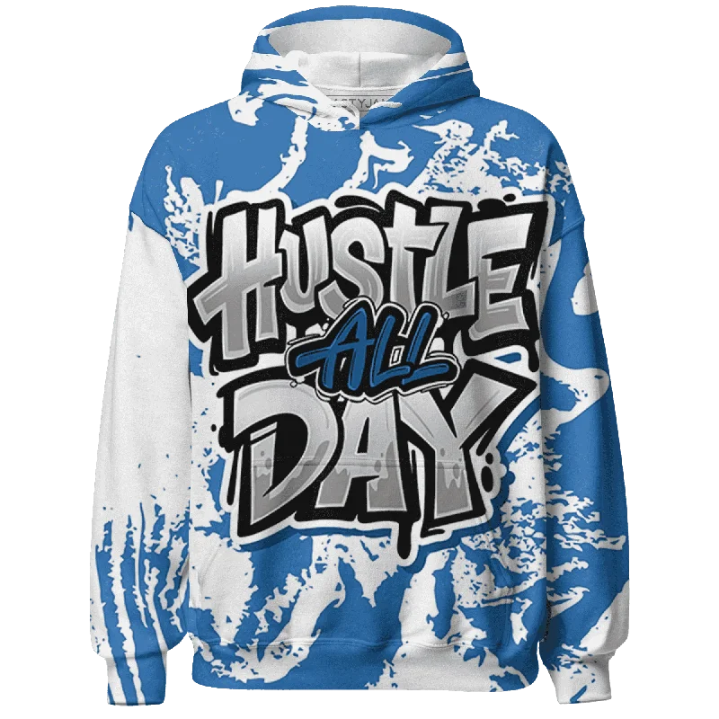 NastyJamz Industrial Blue 4s Hoodie Match Hustle All Day 3D