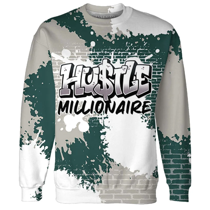 NastyJamz Oxidized Green 4s Sweatshirt Match Hustle Millionaire 3D