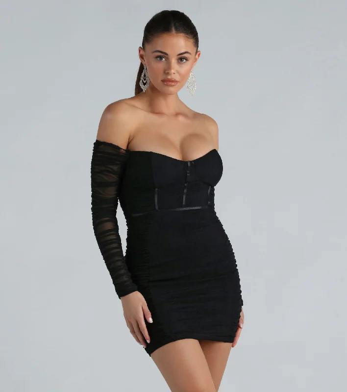 Women’s fashion that reflects your personality   Risk Taker Off-The-Shoulder Mini Dress