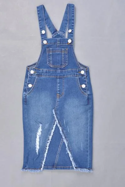 The ultimate guide to stylish women’s fashion   GIRLS Distressed Denim Overalls (Indigo)