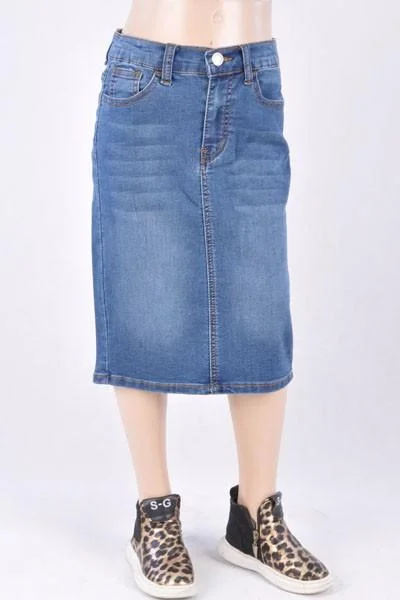 Discover the latest trends in women’s fashion   GIRLS Emily Wash Denim Skirt (Indigo)