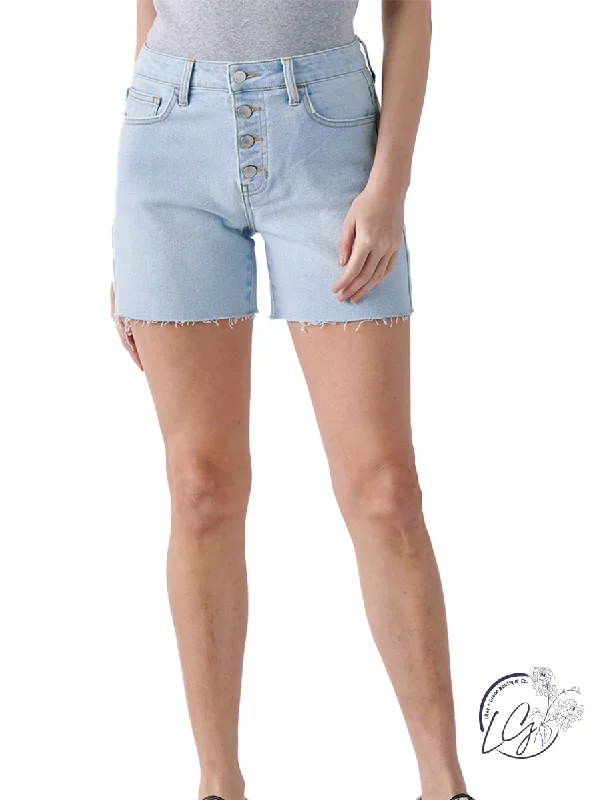 Feminine fashion to express your unique style   Juliette High Rise Button Fly Shorts by Cello Jeans