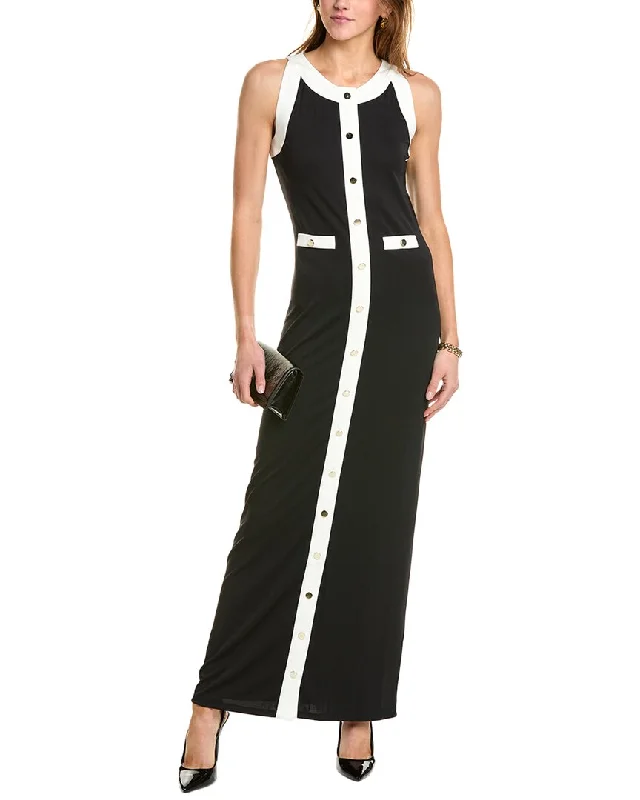 Classic pieces for a timeless wardrobe   Caroline Constas Alina Colorblocked Maxi Dress