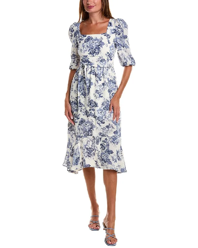 Stylish plus-size clothing for women   JL LUXE Midi Dress