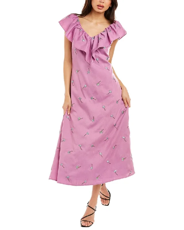 Curated collections of sophisticated women’s wear   Olivia Rubin Maggie Midi Dress