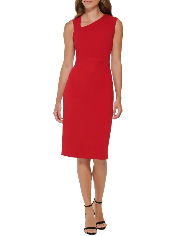Refresh your closet with chic and comfy styles   Womens Ruched Calf Midi Dress