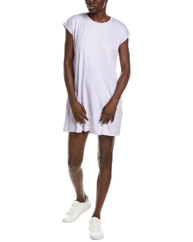 Sustainable fashion for stylish women   EILEEN FISHER Crewneck Short Boxy Mini Dress
