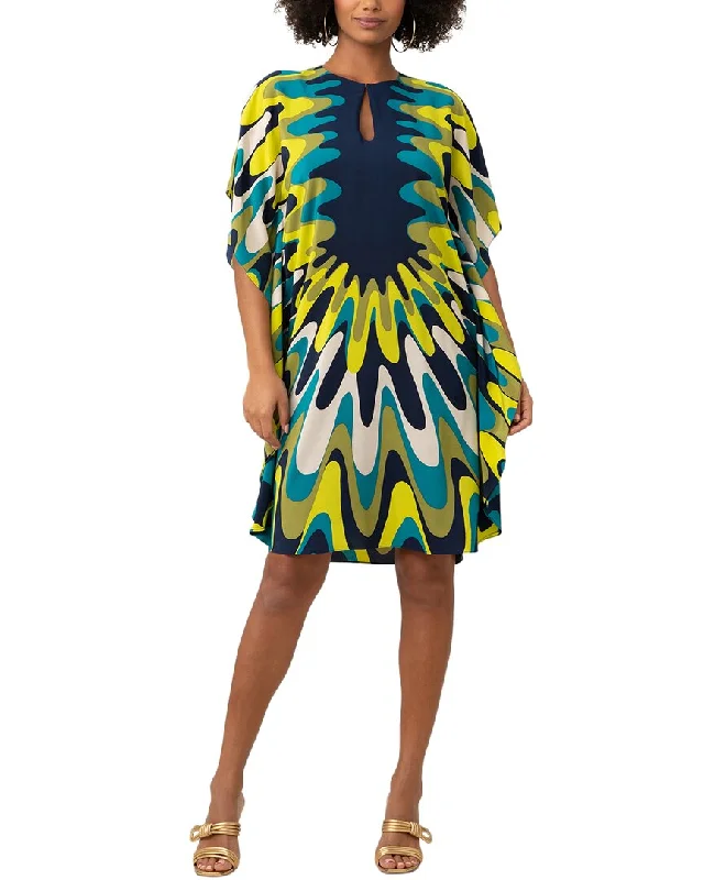Trendy women’s clothing with a modern twist   Trina Turk Global 2 Silk Midi Dress