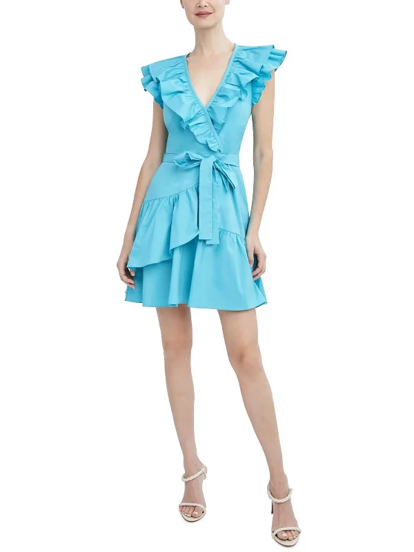 Affordable stylish women’s fashion collection   Womens Ruffled Short Mini Dress